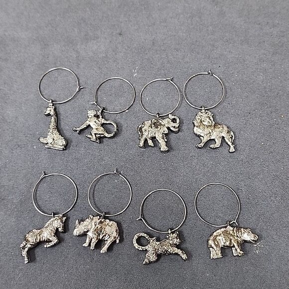 Arthur Court Safari Animals Wine Identifiers - Picture 1 of 1